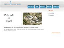 Tablet Screenshot of mur-stahlbau.de